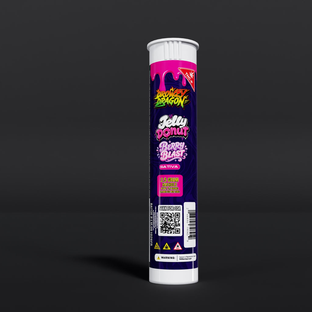 DROWZY DRAGON THCP JELLY DONUT PREROLLS I BERRY BLAST